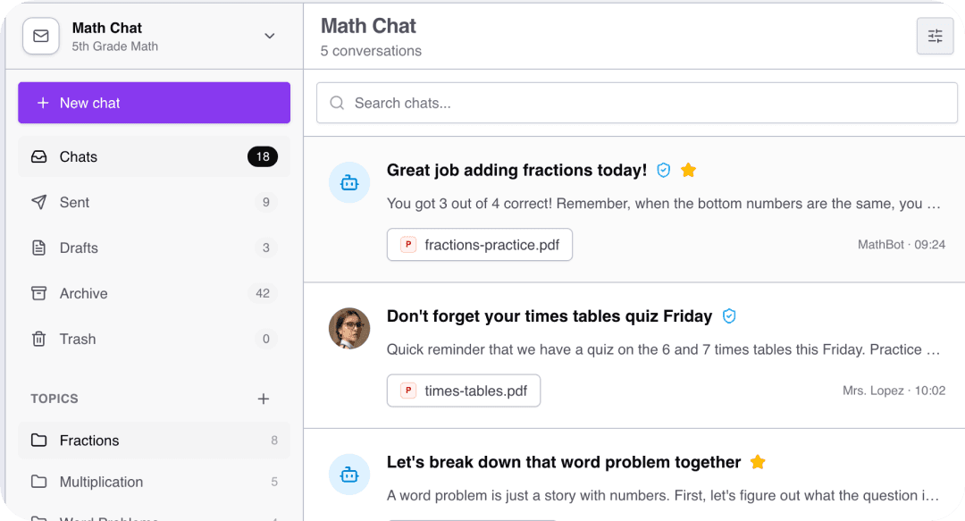 Guided practice walking a student through a problem